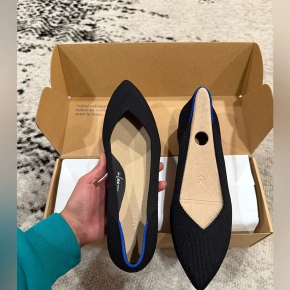 New in box! Rothy’s The High Point in Black size 9 - Picture 12 of 16